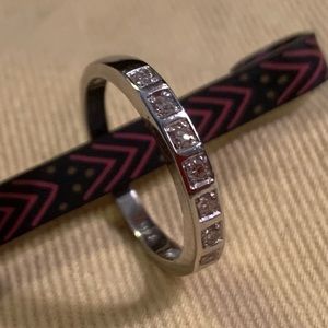 7 Round Diamond Ring White Gold Size 6 custom made from 80+ year old diamonds